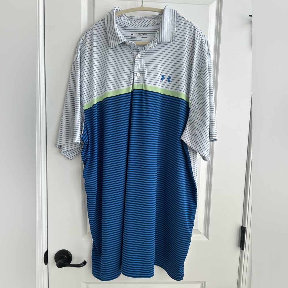 EUC Under Armour Heatgear Polo Men Size 3XL TALL